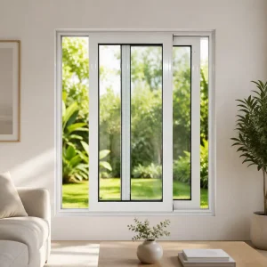 Lead Free Calcium Zinc Thermal Insulated UPVC Sliding Window for Apartment Building Factory Direct