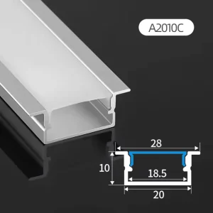 Led Aluminum Extrusion Profiles U Shape Anodized Recessed Led Strip Light Aluminum Profile Channel
