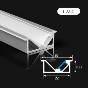 Led Lamp Alu Perfiles De Aluminum Extrusion Housing Heat Sink Channel Surface Led Profile Aluminum for Wardrobe Cabinet