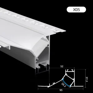 Led Light Profile Channel Aluminum Profiles for Wall Cladding Plaster Extrusion Aluminum Profiles for Drywall Ceiling