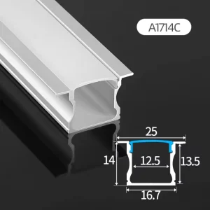 Led Linear Light Aluminum Profile Dry Wall Click Extrusion Aluminum Profiles Channel with Diffuser
