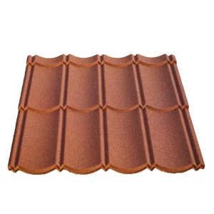 Lengthened Tile Modern Stone Coated Metal Roof Tiles Heat Resistant Durable Waterproof for Residential Workshop Use