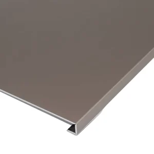 Light Bronze Sandblasted Anodized Aluminum Sheet For Boutique Facade