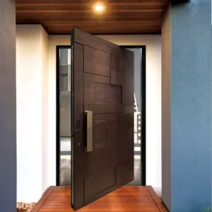 Light Luxury Modern Aluminum Alloy Sliding Entry Door Central Axis Villa Main Gate One Door One Scene Parent Child Door