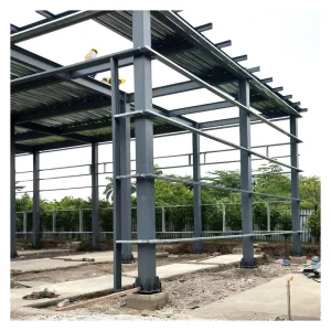 Light Steel Frame Structure Buildings Welding Bending Cutting for Prefabricated House Office Use Earthquake Wind Resistant