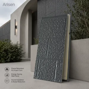 Lightweight Energy Saving Modern Metal Siding Panels for Villa Prefab House Exterior Wall Fire/Water Resistant Eco-Friendly