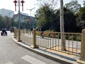 Long-Lasting Golden Galvanized Metal Railings Durable Decorative Outdoor Protection for Staircase Garden Fencing Trellis Gates
