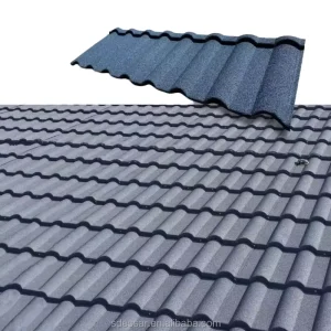 Long Lasting Modern Heat Resistant Stone Coated Metal Roof Tiles Eco Friendly Roofing Sheets for Hotels