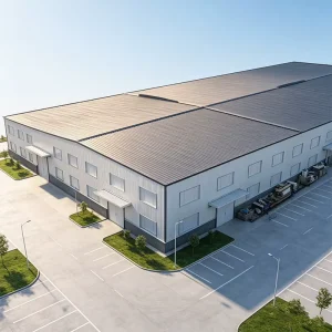 Low Cost Modern Prefabricated Steel Modular Buildings for Garage Warehouse Dairy Cow Shed with 5 year Warranty