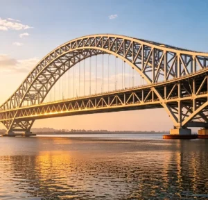 Low Cost Modern Steel Bridge Prefab Pipe Truss Long Span Highway Project