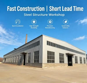 Low Cost Prefabricated Modular Steel House for Warehouse Garage or Car Garage Use