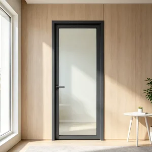 Low E Coated Glass UV Resistance Heat Preservation Premium Hardware Villa Interior Aluminum Glass Casement Door