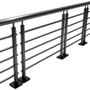 Low Maintenance Railing Stainless Steel Handrail DIY Custom Color Balcony Railing China Factory