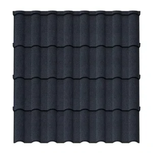 Luxury Black Stone Coated Roof Tile Classic Step Tiles Roofing Sheet Metal Roman Type Shingles for Bangladesh