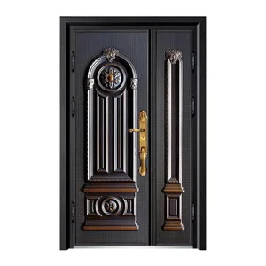 Luxury Cast Aluminum Security Steel Door for Villa Front Entry Modern Exterior Main Entrance Door