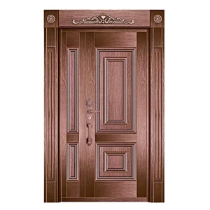 Luxury Classic Bulletproof Copper Metal Entrance Security Doors with Customized Color & Size for Villa Outdoor & Hotel Use
