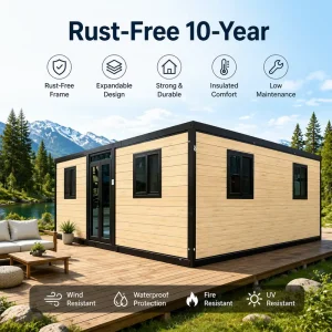 Luxury Prefabricated Expandable Container Bungalow Prefab Modular Portable Resort Cabin Eco Tourism Lodge Holiday Accommodation