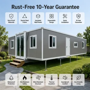 Luxury Prefabricated Modern Residence 3 Bedrooms Flexible Modular House Tax Advantage Expandable Container House for Mining