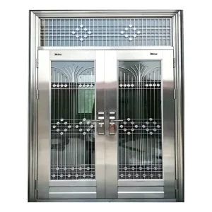 Luxury Villa Aluminum Door Unique Custom Design Side Opening Tuya Smart Compatible Waterproof Penthouse Grade Security Anti Pry
