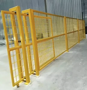 Machine Safety Fence with Shelf Bracket Add-On