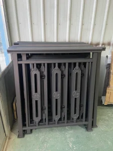 Made to Measure Dimensions Specialist Manufacturer Public Place a Wide Range of Sizes Sleek Black Aluminum Railing