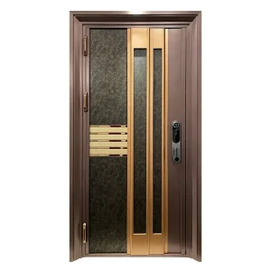 Main Entrance Metal Residential Door Stainless Steel Doors