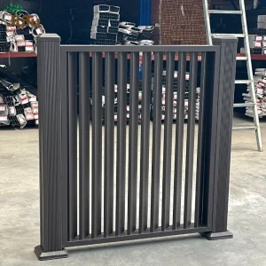 Maintenance-Free Aluminum Security Picket Fence Panels with Reinforced Posts
