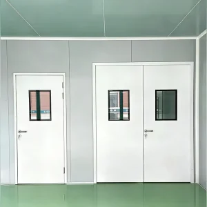 Manual Dust free Door High Sealing Performance Sanitary Swing Door for Hospital Lab Medical Clean Area Fireproof Soundproof