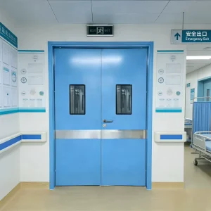 Manual Gastight Door Hospital Pharmacy Cleanroom Door GMP Standard Thermal Insulated Dust Resistant Hermetic Sealed Door