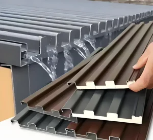 Manufacture Construction Aluminum Roofing Panel Corrugated Aluminum Sandwich Panel Structural Roof Beams Villas Outdoor