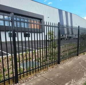 Manufacturer Custom Steel Square Tube Black Picket Fence for Yard