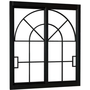 Manufacturer Custom Windows French Black Framing Arch Steel Casement Window for Kitchen Bedroom