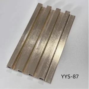 Manufacturer Supply Durable Fluted WPC Panel Eco Friendly Waterproof Indoor Plastic Modern Fireproof Free Sample