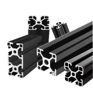 Manufacturers V Slot Aluminum Black Extrusion Industrial Aluminium Profile Cutting Bending Welding for 3D Printer