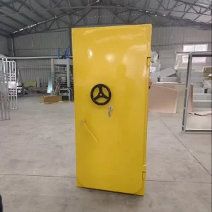 Marine Watertight Hinged Ship Door Heavy Duty Quick Acting Steel Door with Wheel for Industrial Flood Protection