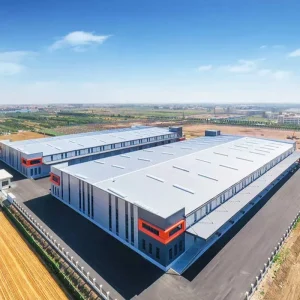 Mega Scale Industrial Steel Structure Logistics Hub for International Distribution and Fulfillment
