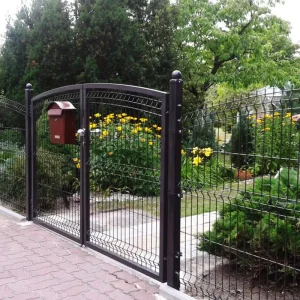 Metal 3D Wire Mesh Fence Powder Coated Anti-Rust Curved Panel Household Garden Outdoor Privacy Barrier