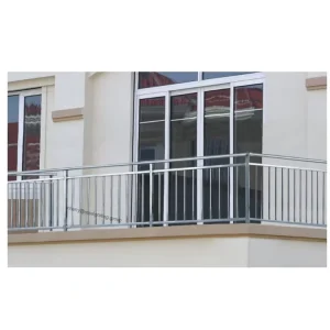 Metal Balcony Railing Zinc Steel Balustrade Outdoor Stair Stainless Steel Prefabricated Balcony Railings