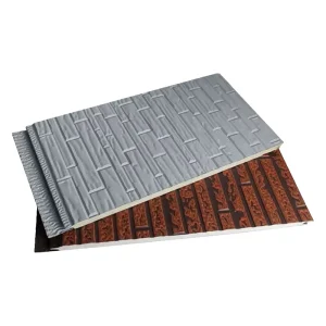 Metal Carved Eco Friendly 5 Year Warranty Interior Exterior Wall Thermal Insulation Moisture Proof Sandwich Panels