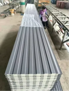 Metal Carved Insulated Wall Panel Fireproof Anti Corrosion Quick Install Embossed Metal Siding for Container House Cladding