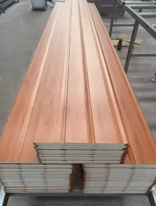Metal Carved Slate Rock Wool Board Thermal Insulation