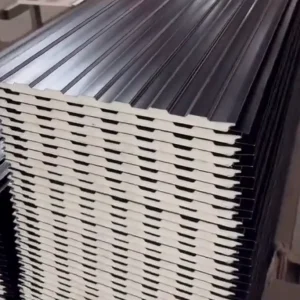 Metal Carved Wall Panel PU Sandwich Panel Roof Panels Insulated Siding Waterproof Cladding