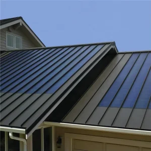 Metal Construction Standing Seam Sheet Solar Roof Tiles