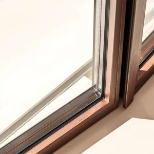 Metal Cutting Horizontal Opening Waterproof Wind Pressure Resistant Casement Window With Corten Steel Grill