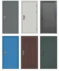 Metal Entry Door of Various Sizes and Thicknesses Customizable for Buildings Mobile Homes Containers Etc.