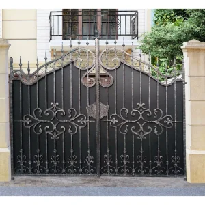 Metal Entry Gate Wrought Iron Gates Galvanized Powder Coated