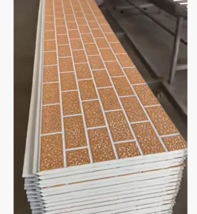 Metal Facade WPC Exterior Outdoor PVC Wall Panels Interior Decorative Slat Paneling Cladding Metal Foam PU Sandwich Panel