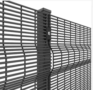 Metal Frame Mesh Fencing Low Carbon Steel Wire High Security Anti Climb Fence
