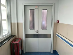 Metal Frame Single Door with Observation Window for Hospital Pharma Food Factory ISO Cleanroom
