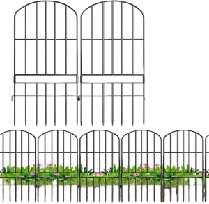 Metal Garden Fences Rust-Proof Galvanized Safe & Easy to Assemble
